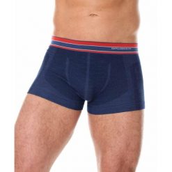 Bokserki męskie BX10870. Czerwone bokserki męskie Brubeck, m, bez wzorów, z elastanu. Za 84.99 zł.