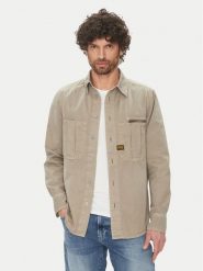 G-Star Raw Koszula D26058 D947 H120 Szary Regular Fit. Szare koszule męskie G-Star Raw, l, bez wzorów, z bawełny, bez kołnierzyka, bez ramiączek. Za 469.99 zł.