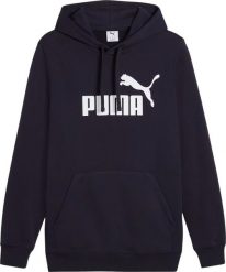 Bluza męska Puma ESS No.1 Logo Hoodie TR granatowa 682572 16 S. Bluzy nierozpinane męskie Puma, m, bez wzorów, bez ramiączek, bez kaptura. Za 228.99 zł.