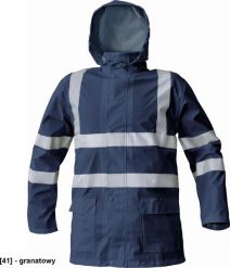 Kurtka męska CERVA SIRET HV SET - odblaskowy wodoodporny i wiatroszczelny komplet - granatowy XXL. Niebieskie kurtki męskie CERVA, m, bez wzorów, bez ramiączek, bez kaptura. Za 240.42 zł.