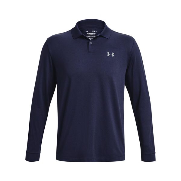 Koszulka polo z długim rękawem Under Armour Performance 3.0. Niebieskie koszulki męskie z długim rękawem Under Armour, m, bez wzorów, sportowe, bez kołnierzyka, bez ramiączek. Za 312.50 zł.