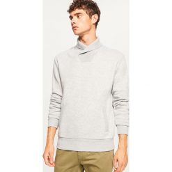 Bluza kangurka z kołnierzem - Jasny szar. Bluzy nierozpinane męskie marki Reserved. W wyprzedaży za 49.99 zł.