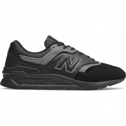 New Balance CM997HXE. Czarne buty sportowe na co dzień męskie New Balance, bez wzorów, z materiału, klasyczne, bez ramiączek. Za 499.99 zł.