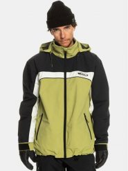 Quiksilver Kurtka narciarska Live Wire Snjt EQYTJ03408 Zielony Regular Fit. Zielone kurtki narciarskie i snowboardowe męskie Quiksilver, na zimę, m, bez wzorów, z syntetyku, bez kaptura, narciarskie. Za 809.99 zł.