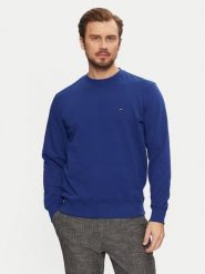 Tommy Hilfiger Bluza Essential MW0MW37237 Niebieski Regular Fit. Niebieskie bluzy nierozpinane męskie Tommy Hilfiger, m, bez wzorów, z bawełny, bez ramiączek, bez kaptura. Za 229.99 zł.
