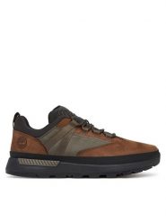 Timberland Sneakersy Euro Trekker Low Lace TB0A6DP5EUW1 Brązowy. Brązowe buty sportowe na co dzień męskie Timberland, m, bez wzorów, z nubiku, bez ramiączek, bez kaptura. Za 419.99 zł.