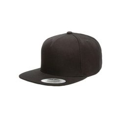 Czapka typu snapback Flexfit Premium. Czarne czapki męskie FLEXFIT, bez wzorów. Za 141.50 zł.