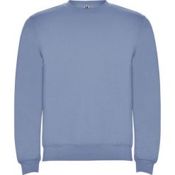 Bluza Unisex Dla Dorosłych Clasica Z Okrągłym Dekoltem. Niebieskie bluzy nierozpinane męskie ROLY, m, bez wzorów, bez ramiączek, bez kaptura. Za 73.99 zł.