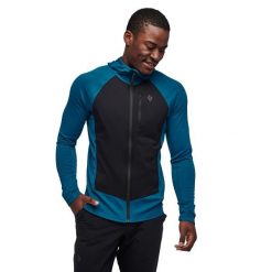 Kurtka hybrydowa męska Black Diamond Coefficient LT Hybrid Hoody. Niebieskie kurtki męskie Black Diamond, l, bez wzorów, sportowe, bez ramiączek, bez kaptura. Za 636.50 zł.