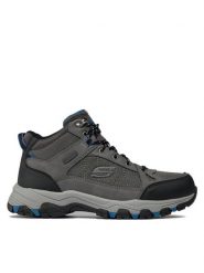 Skechers Trapery Selmen Melano 204477/GRY Szary. Szare buty zimowe męskie Skechers, bez wzorów, z materiału, bez obcasa, bez zapięcia. Za 319.99 zł.