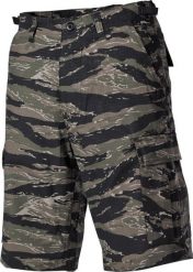 MFH Spodnie US Bermuda BDU Rip Stop tiger stripe M. Długie spodnie sportowe męskie MFH, bez wzorów. Za 206.00 zł.