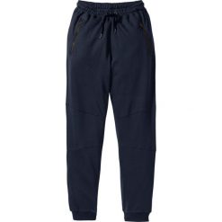 Spodnie dresowe Slim Fit bonprix ciemnoniebieski. Spodnie dresowe męskie bonprix. Za 59.99 zł.