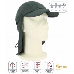 Czapka przeciwsłoneczna UV Élémenterre Albatros. Brązowe czapki męskie Elementerre, bez wzorów, sportowe. Za 138.00 zł.