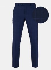 PAKO LORENTE – Spodnie męskie garniturowe LEONEL PPLM9-6G-223-G. Niebieskie eleganckie spodnie męskie Pako Lorente, bez wzorów, z tkaniny. Za 149.99 zł.