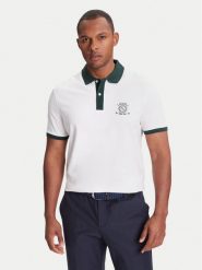 Guess Polo M5YP03 KCJV1 Biały Regular Fit. Białe koszulki polo męskie Guess, m, z aplikacjami, z bawełny, bez kołnierzyka, bez ramiączek. Za 241.00 zł.