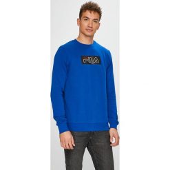Fila - Bluza. Niebieskie bluzy nierozpinane męskie Fila, z nadrukiem, z bawełny. Za 189.90 zł.
