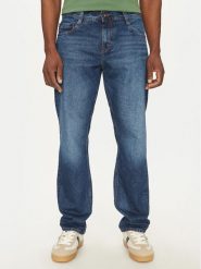 Mustang Jeansy Denver 1016340 Niebieski Straight Fit. Niebieskie jeansy męskie Mustang, bez wzorów, z bawełny. Za 209.99 zł.