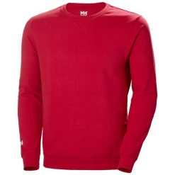 Bluza okrągły dekolt Helly Hansen PS. Czerwone bluzy nierozpinane męskie Helly Hansen, m, bez wzorów, z bawełny, bez ramiączek, bez kaptura. Za 391.50 zł.