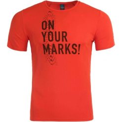 T-shirt męski Odlo Crew Neck Imperium Orange. Brązowe t-shirty sportowe męskie Odlo, l, bez wzorów, sportowe, bez ramiączek. Za 177.99 zł.