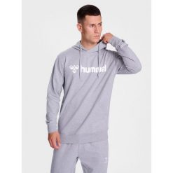 Bluza z kapturem Hummel Go 2.0 Logo. Szare bluzy nierozpinane męskie HUMMEL, bez wzorów, z materiału, z kapturem. Za 225.85 zł.