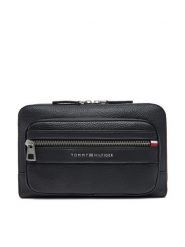 Tommy Hilfiger Saszetka nerka Th Central Bumbag AM0AM13352 Czarny. Czarne saszetki męskie Tommy Hilfiger, bez wzorów, ze skóry. Za 299.99 zł.