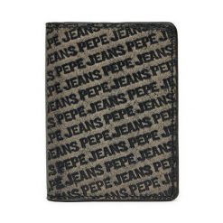 Portfel Pepe Jeans. Czarne portfele męskie Pepe Jeans, bez wzorów, z jeansu. Za 149.99 zł.