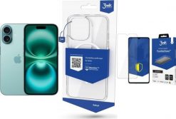 Smartfon Apple iPhone 16 128GB Teal (MYED3) + FlexibleGlass + Etui MagCase. Smartfony Apple. Za 3,612.00 zł.