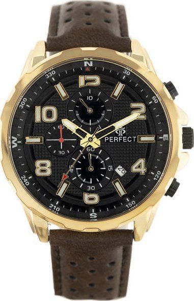 Zegarek Perfect ZEGAREK MĘSKI PERFECT CH05L - CHRONOGRAF (zp353h) + BOX. Zegarki męskie Perfect. Za 148.49 zł.