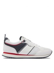 Pepe Jeans Sneakersy Dublin Brand PMS40009 Biały. Białe buty sportowe na co dzień męskie Pepe Jeans, m, bez wzorów, z jeansu, bez ramiączek, bez kaptura. Za 219.99 zł.