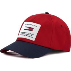 Czapka z daszkiem TOMMY JEANS - Tjm Big Logo Rubber Cap AM0AM04495 665. Czerwone czapki męskie Tommy Jeans, bez wzorów, z jeansu. W wyprzedaży za 119.00 zł.