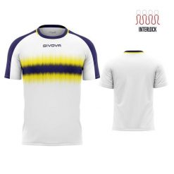 T-shirt Givova Sport XL - Oddychowy Niebiesko-Żółty Design. Niebieskie t-shirty sportowe męskie Givova, xl, bez wzorów, z poliesteru, sportowe, bez ramiączek. Za 145.99 zł.