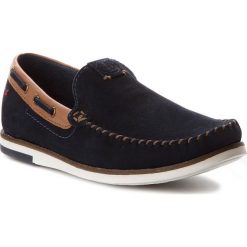 Mokasyny WRANGLER - Sharky WM181850 Navy 16. Brązowe mokasyny męskie Wrangler, z materiału. W wyprzedaży za 199.00 zł.