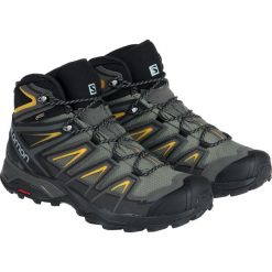 Salomon Buty męskie X Ultra 3 Mid GTX Castor Gray/Black/Green Sulphur r. 43 1/3 (401337). Buty trekkingowe męskie marki Salomon. Za 479.00 zł.