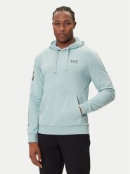 EA7 Emporio Armani Bluza 7M000569 AF13512 U9066 Niebieski Regular Fit. Niebieskie bluzy nierozpinane męskie EA7 Emporio Armani, m, bez wzorów, z bawełny, bez ramiączek, bez kaptura. Za 419.99 zł.