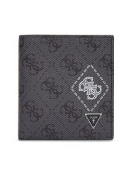 Guess Portfel SMMACT LEA22 Szary. Szare portfele męskie Guess, z aplikacjami, ze skóry. Za 139.99 zł.
