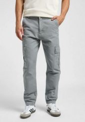 MESKIE SPODNIE LEE CARGO PANT HD LEE GRAY 112364176. Szare spodnie na co dzień męskie Lee, bez wzorów, z materiału. Za 219.99 zł.