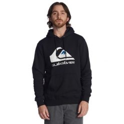 Bluza z kapturem dla Mężczyzn BIG LOGO Czarny. Białe bluzy z kapturem męskie Quiksilver, m, bez wzorów, z bawełny, z kapturem. W wyprzedaży za 245.40 zł.