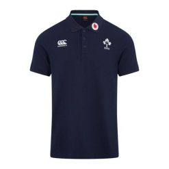 Polo Irlande Team 2023. Niebieskie koszulki polo męskie CANTERBURY, l, bez wzorów, z bawełny, eleganckie, bez kołnierzyka, bez ramiączek. Za 253.50 zł.