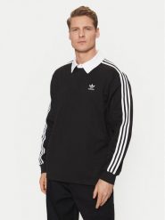 Adidas Polo adicolor Rugby IZ4806 Czarny Regular Fit. Czarne koszulki polo męskie ADIDAS, l, bez wzorów, z bawełny, bez kołnierzyka, bez ramiączek. Za 149.99 zł.