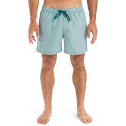 Szorty kąpielowe dla Mężczyzn EVERYDAY DELUXE 15". Zielone kąpielówki męskie Quiksilver, m, bez wzorów, z materiału. Za 159.99 zł.