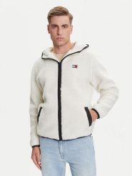Tommy Jeans Kurtka przejściowa Teddy DM0DM19224 Beżowy Regular Fit. Brązowe kurtki męskie Tommy Jeans, l, bez wzorów, z jeansu, bez ramiączek, bez kaptura. Za 549.99 zł.