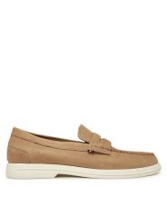 Tommy Hilfiger Mokasyny Nubuck P Loafer FM0FM05350 Beżowy. Brązowe mokasyny męskie Tommy Hilfiger, z nubiku, bez zapięcia. Za 389.99 zł.