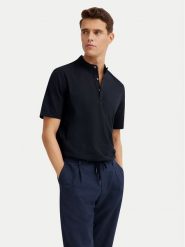 Bugatti Polo 8150-75021C Niebieski Regular Fit. Niebieskie koszulki polo męskie Bugatti, m, bez wzorów, z bawełny, bez kołnierzyka, bez ramiączek. Za 229.99 zł.