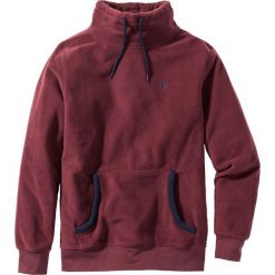 Bluza z polaru z kapturem Regular Fit bonprix czerwony klonowy. Bluzy z kapturem męskie marki bonprix. Za 49.99 zł.