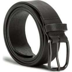 Pasek Męski JOOP! - JEANS 7605 100 Black A01. Czarne paski męskie JOOP!, w paski, z jeansu. W wyprzedaży za 199.00 zł.