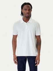Calvin Klein Polo Birdseye LV04LF208G Biały Regular Fit. Białe koszulki polo męskie Calvin Klein, m, bez wzorów, z bawełny, bez kołnierzyka, bez ramiączek. Za 329.99 zł.