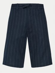 S.Oliver Szorty materiałowe 2143831 Granatowy Relaxed Fit. Niebieskie szorty męskie S.Oliver, bez wzorów, z bawełny. Za 159.99 zł.