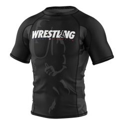 Koszulka Męska Rashguard MMA na Siłownię EXTREME HOBBY BOLD WRESTLING. Czarne bielizna termoaktywna męska EXTREME HOBBY, l, bez wzorów, z bawełny, bez ramiączek, do biegania. Za 199.00 zł.