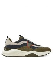 Guess Sneakersy FMJVALELL12 Zielony. Zielone buty sportowe na co dzień męskie Guess, m, z aplikacjami, ze skóry, bez ramiączek, bez kaptura. Za 699.99 zł.