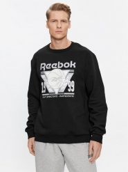 Reebok Bluza Basketball IL4432 Czarny Regular Fit. Czarne bluzy nierozpinane męskie Reebok, m, bez wzorów, z bawełny, bez ramiączek, bez kaptura. Za 219.99 zł.